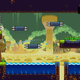A screnshot from Cursed to Golf showing a golf hole filled with spike and water hazards.